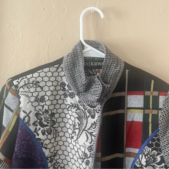 totw β’ multicolor patchwork unique statement jacket - Picture 15 of 16